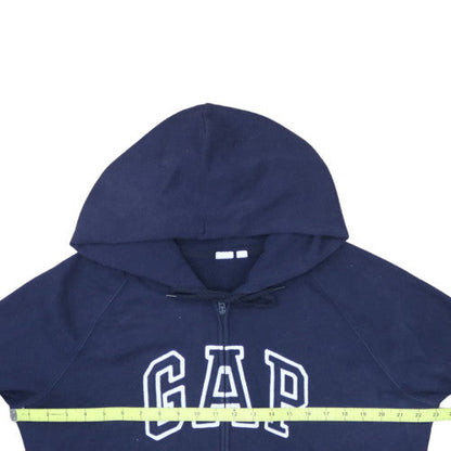 GAP Men’s Blue Full Zip Logo Hoodie XL Cotton Fleece Sweatshirt