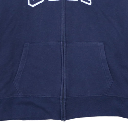 GAP Men’s Blue Full Zip Logo Hoodie XL Cotton Fleece Sweatshirt