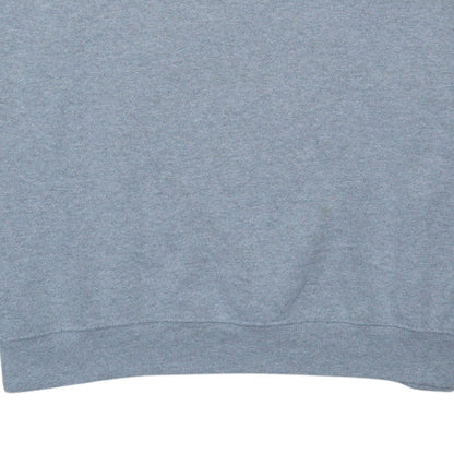 Stüssy Men's Grey Logo Pullover Sweatshirt L Fleece Crew Neck