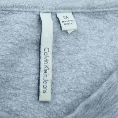 Calvin Klein Jeans Men's Grey Logo Pullover Sweatshirt M