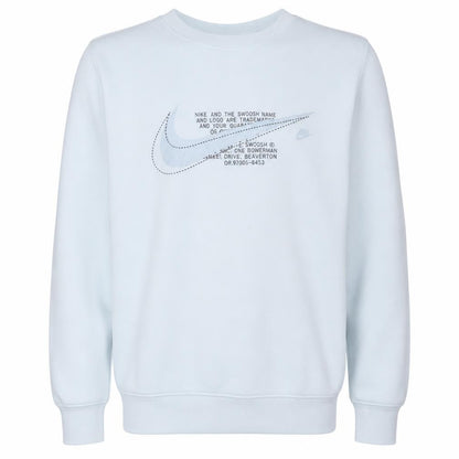 Nike Men's White Graphic Pullover Sweatshirt M Regular Fit