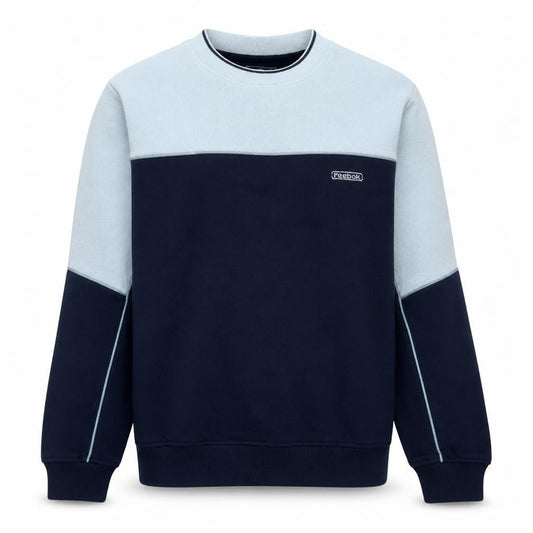 Reebok Men’s Blue Crew Neck Pullover Sweatshirt M Sports Style
