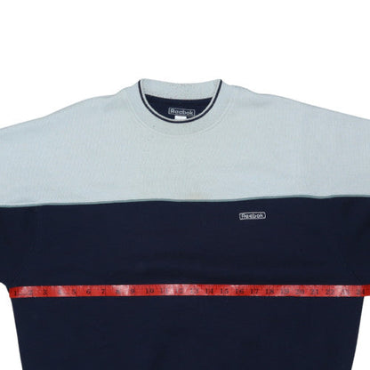 Reebok Men’s Blue Crew Neck Pullover Sweatshirt M Sports Style