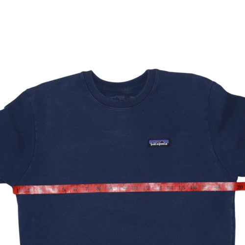 Patagonia Men's Blue Regular Fit Pullover Crew Neck Sweatshirt S