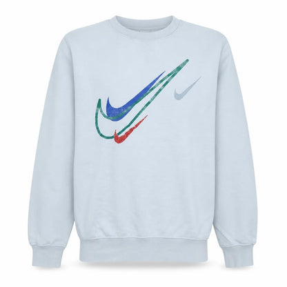 Nike Men's White Graphic Logo Pullover Sweatshirt Size M