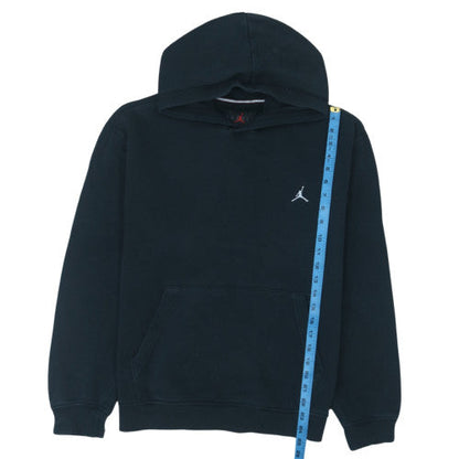 Jordan Men's Black Pullover Hoodie Medium Embroidered Logo Fleece