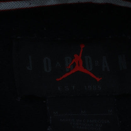 Jordan Men's Black Pullover Hoodie Medium Embroidered Logo Fleece