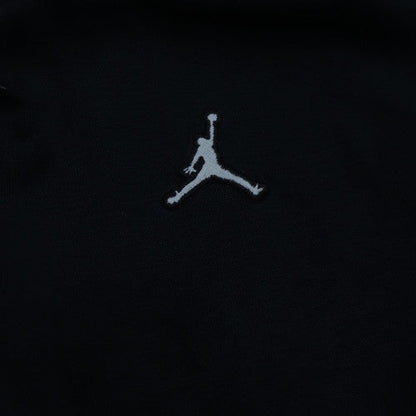 Jordan Men's Black Pullover Hoodie Medium Embroidered Logo Fleece