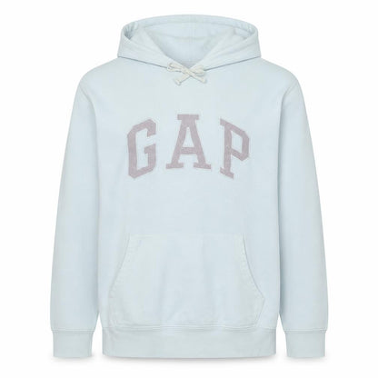 Gap Men's White XL Pullover Fleece Hoodie with Logo