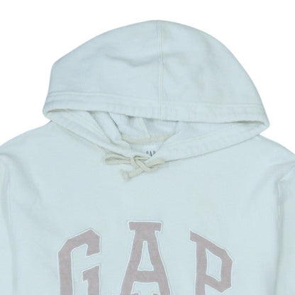 GAP Men's White XL Pullover Fleece Hoodie with Logo