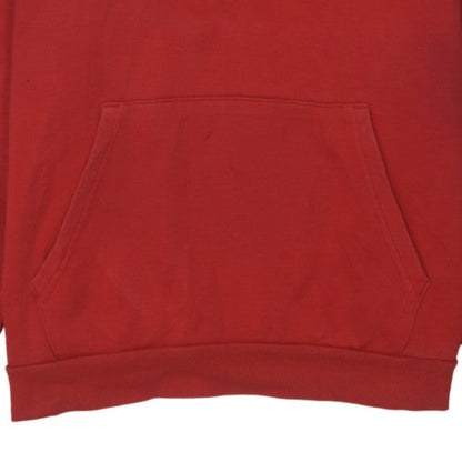 Puma Men's Red Pullover Hoodie L Sports Fleece Logo Sweatshirt