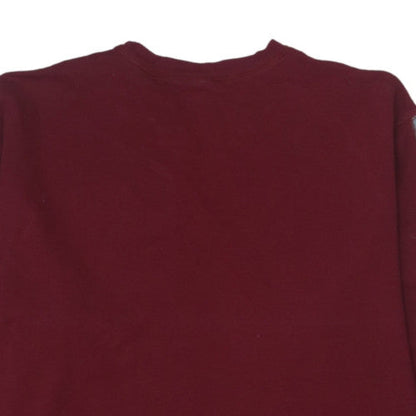 GAP Men’s Red Long Sleeve Cotton Colourblock Top XL