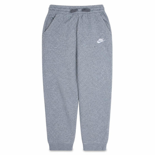 Front view of Nike boys’ grey xl jogger sweatpants elastic waist pockets comfort fit