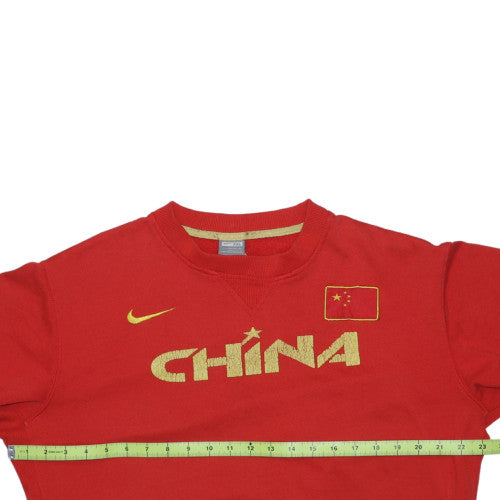 Nike Mens Red China Graphic Crew Neck 2XL Sweatshirt