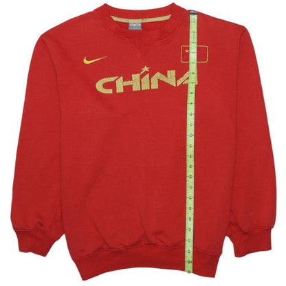Nike Mens Red China Graphic Crew Neck 2XL Sweatshirt