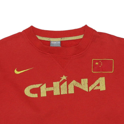 Nike Mens Red China Graphic Crew Neck 2XL Sweatshirt