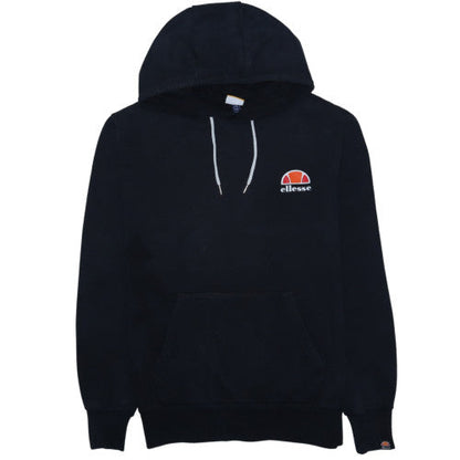 Ellesse Mens Black Pullover Hoodie XL Fleece Logo Hooded Sweatshirt