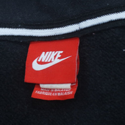 Nike Men's Black Full Zip Hoodie Sweatshirt Size M Graphic Logo