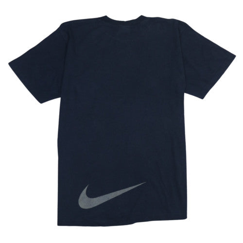 Nike Men's Blue Crew Neck Short Sleeve Cotton Sports T-Shirt M