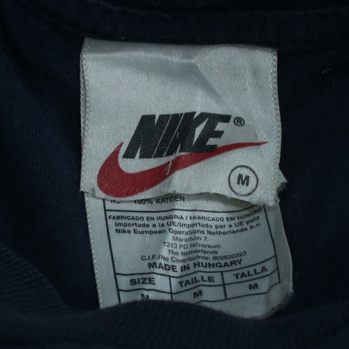 Nike Men's Blue Crew Neck Short Sleeve Cotton Sports T-Shirt M