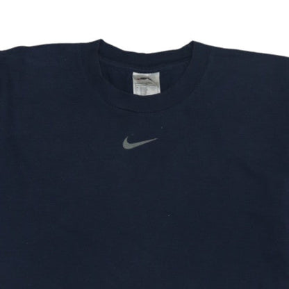 Nike Men's Blue Crew Neck Short Sleeve Cotton Sports T-Shirt M