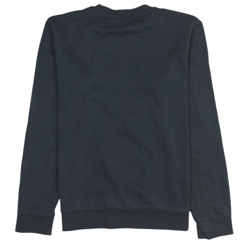 Kappa Men's Black Large Crew Neck Fleece Logo Sweatshirt