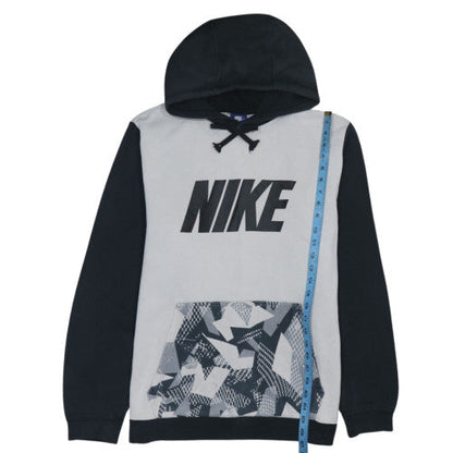 Nike Men's Grey Pullover Hoodie L Fleece Graphic Sportswear