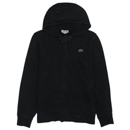 Lacoste Sport Men's Black Full Zip Hoodie Size M Cotton Blend