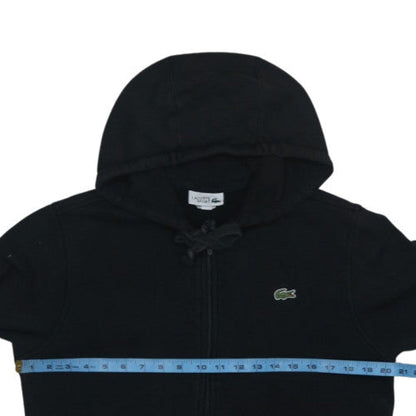Lacoste Sport Men's Black Full Zip Hoodie Size M Cotton Blend