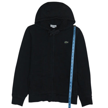 Lacoste Sport Men's Black Full Zip Hoodie Size M Cotton Blend