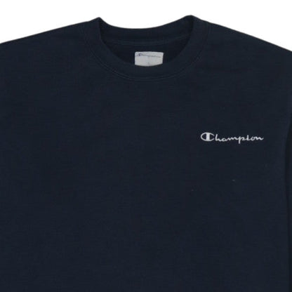 Champion Men's Black Crew Neck Pullover Sweatshirt L