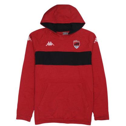 Kappa Men's Red Pullover Hoodie XL Rugby Logo Sportswear