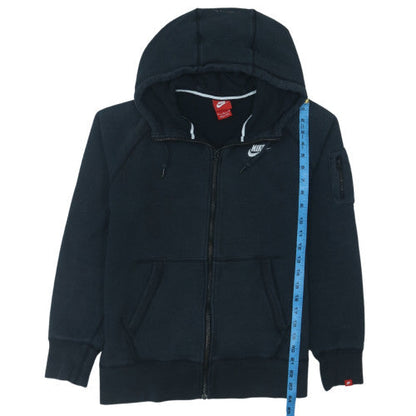 Nike Mens Black Full Zip Hoodie Sweatshirt Size M Regular Fit