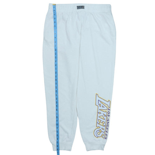 NBA Los Angeles Lakers Mens White Jogger Sweatpants Size L