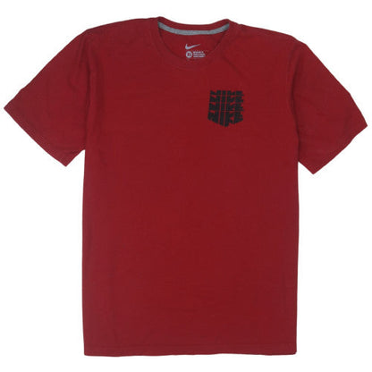 Nike Men's Red XL Regular Fit Sports Logo Crew Neck T-Shirt
