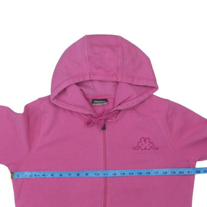Kappa Womens Pink Full Zip Hoodie Size 2XL Cotton Blend Casual