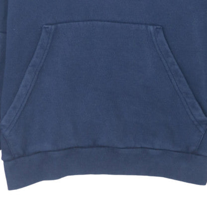 Adidas Men's Blue Pullover Hoodie Medium Classic 3-Stripes Style