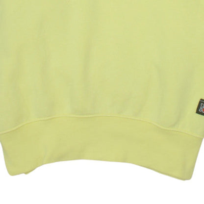 Nike Men’s Yellow Pullover Hoodie Small Graphic Print Fleece