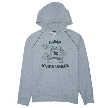 Levi's Men's Grey Pullover Hoodie with Camp Know Where Graphic Size M