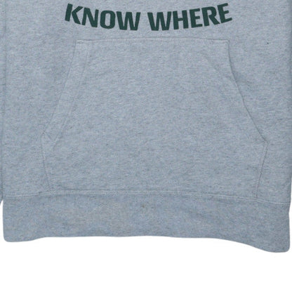 Levi's Men's Grey Pullover Hoodie with Camp Know Where Graphic Size M