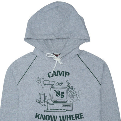 Levi's Men's Grey Pullover Hoodie with Camp Know Where Graphic Size M