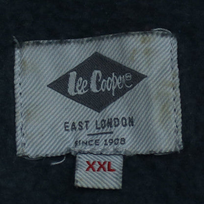 Lee Cooper Men's Blue 1/2 Zip Hooded Sweatshirt 2XL Fleece
