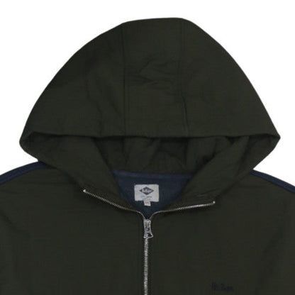 Lee Cooper Men's Blue 1/2 Zip Hooded Sweatshirt 2XL Fleece