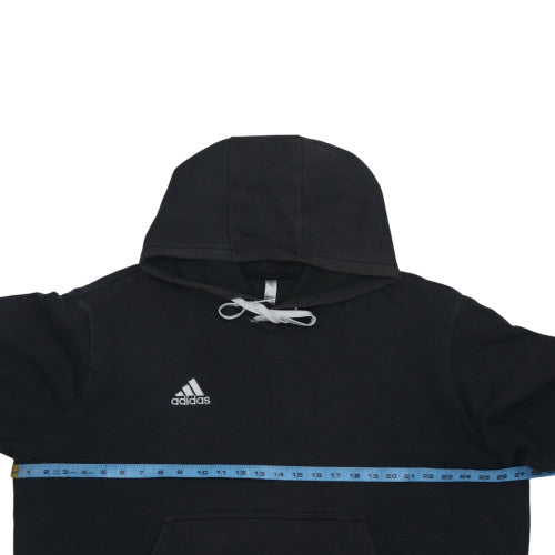 Adidas Men’s Black Pullover Hoodie Size L Sports Fleece Sweatshirt