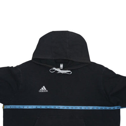 Adidas Men’s Black Pullover Hoodie Size L Sports Fleece Sweatshirt