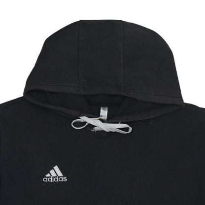 Adidas Men’s Black Pullover Hoodie Size L Sports Fleece Sweatshirt
