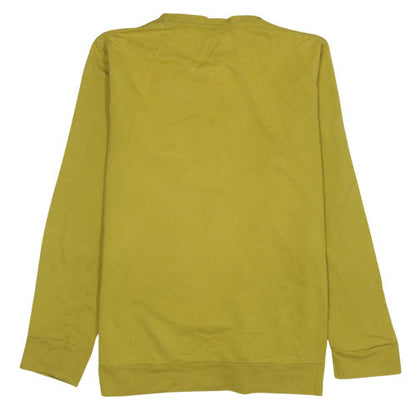 Nike Men's Yellow Long Sleeve Crew Neck XL Activewear Top