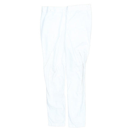 Ralph Lauren Womens White Slim Twill Stretch Trousers M