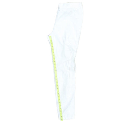 Ralph Lauren Womens White Slim Twill Stretch Trousers M