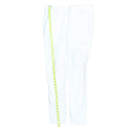 Ralph Lauren Womens White Slim Twill Stretch Trousers M